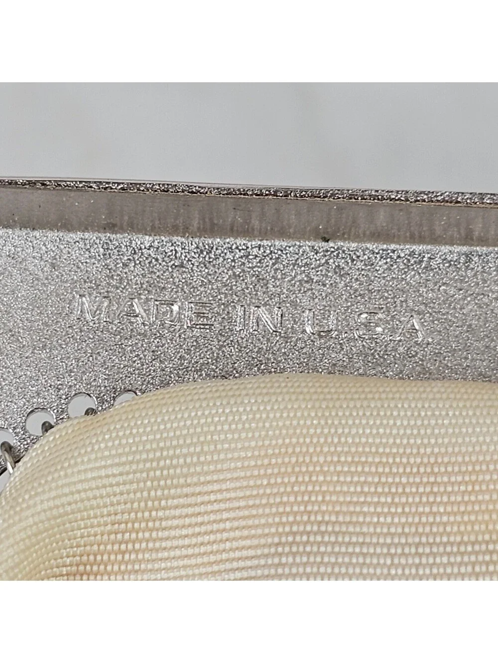 Vintage Whiting & Davis Silver Mesh Evening Bag Silver Frame 1950s